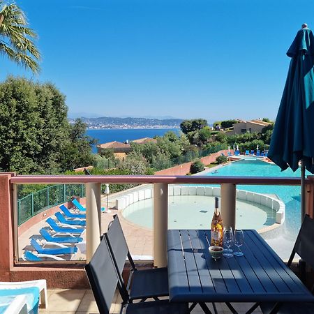 Magnifique Vue Mer Et Piscine - Les Cles De L Esterel Theoule-sur-Mer Bagian luar foto
